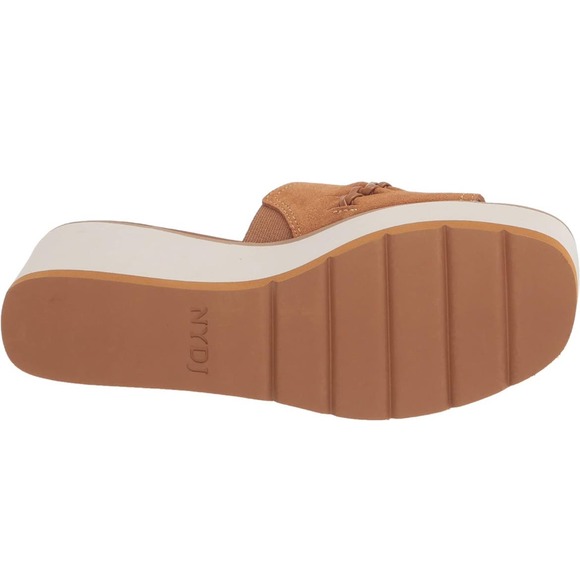 NYDJ Women's Wedge Pump | Size 8 | Suede | Color: Cognac | MSRP $130 - Picture 3 of 6